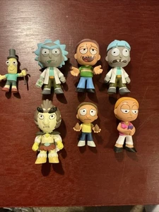 Rick And Morty Funko Pop Mystery Minis Lot Of 7 - Picture 1 of 12