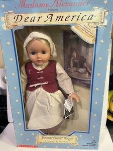 Muñeca Madame Alexander Dear America Patience Whipple - Sin usar, en caja - Imagen 1 de 5