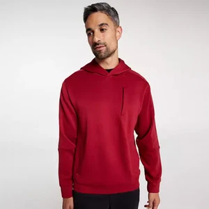 NEW VRST Pinnacle Fleece Hoodie Sweatshirt Mens - Burgandy (Red) MSRP $88 - Picture 1 of 6