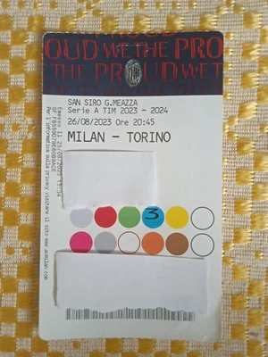 MILAN - TORINO 26/08/2023 PASS /Stadio San Siro Milano  - Immagine 1 di 2