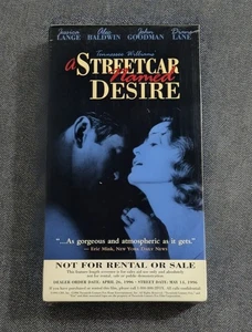 A Streetcar Named Desire (1995 VHS Screener) Baldwin Lange - Sealed Watermarks - Picture 1 of 9