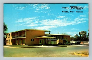 Travel Lodge Motel, Oldtimer, Hobbs New Mexico Vintage Souvenir Postkarte - Bild 1 von 2