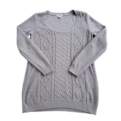 Vestido suéter tejido con cable Route 66 para mujer XL cárdigan tostado otoño invierno vacaciones Foto 1 de 4