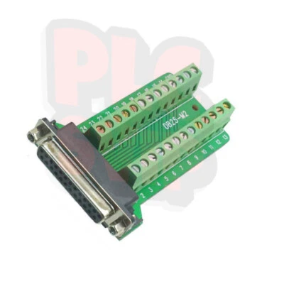 1PCS NEW DB25 Female 25Pin Plug Breakout PCB Board Terminals D-SUB Connector - Image 1 of 4