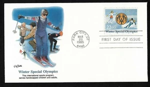 #2142 22c Winter Special Olympics -Fleetwood FDC - Picture 1 of 2