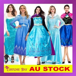 Adult Women's Frozen 2 Princess Elsa Anna Snow Queen Fancy Dress Costume - Bild 1 von 45