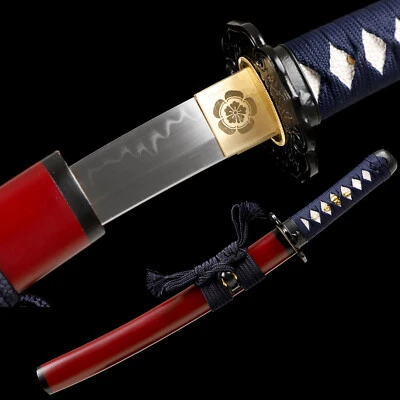 20'' Clay Tempered T10 Steel Real Hamon Japanese Samurai Tanto Sword Full Tang - Image 1 of 4