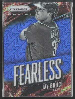 Panini Prizm #14 2014 Jay Bruce Fearless Blue Mojo/75 Foto 1 de 2