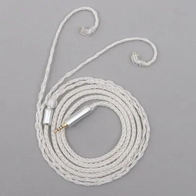 Cable mejorado para auriculares de 16 núcleos plateado cobre SE846 SE535 MMCX/QDC/2 pines Foto 1 de 4