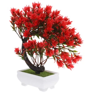 Simulated Green Potted Plant Fake Flower Bonsai Fake Plant Decoration Home Decor - Picture 1 of 12