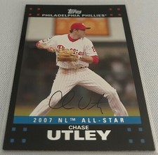 2007 Topps Update & Highlights Baseball Chase Utley Philadelphia Phillies #UH225