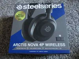 Steelseries Arctis Nova 4P Wireless 7.1 Gaming Headset Black Multi Platform New - Picture 1 of 10