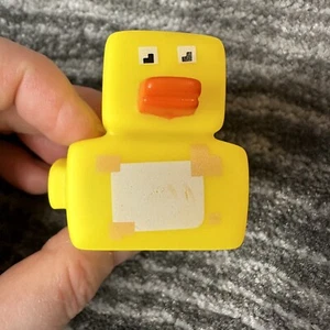 Rubber Duck Cube Decor Block Car Home Office Cute Ornament Squeak Yellow Ducky - Picture 1 of 12