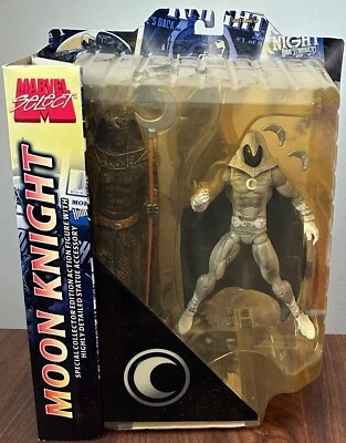 Figura Estatua Marvel Select Caballero Luna Edición Especial Coleccionista Nueva O1 Foto 1 de 4
