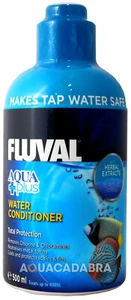 FLUVAL AQUAPLUS 500ml WATER CONDITIONER FISH TANK TAP SAFE FRESH NUTRAFIN - Picture 1 of 3