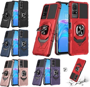 Tempered Glass / Robotic Hybrid Cover Phone Case For TCL K24 T434D - Picture 1 of 22