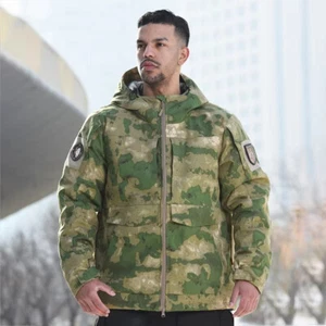 Wasserdichte Herren Winterjacke Wärmereflektierend Armee Militär Camouflage Outdoor Kapuze - Bild 1 von 20
