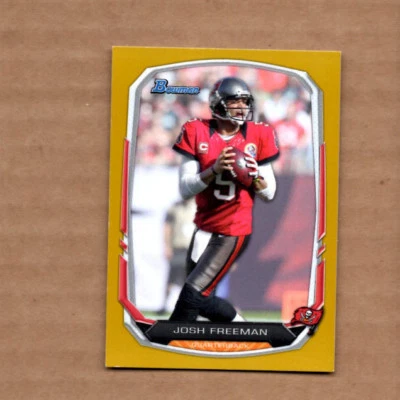 2013 Bowman Gold #76 Josh Freeman 47/75 Tampa Bay Buccaneers  - Image 1 of 2