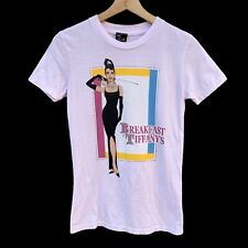 Vintage Y2K Breakfast at Tiffany's Movie Poster T Shirt Women’s Large Pink USA