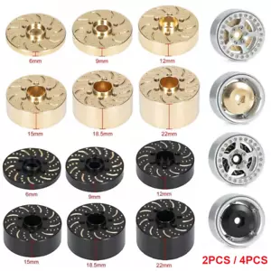 Brass 12mm Wheel Hex Hub for 1/10 RC Crawler 1.9" 2.2" Wheel Rim TRX4 SCX10 D90 - Picture 1 of 20