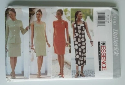 BUTTERICK #4500 MISSES SIZES 20-22-24 UNLINED JACKET AND DRESS PATTERN UNCUT - Image 1 of 4