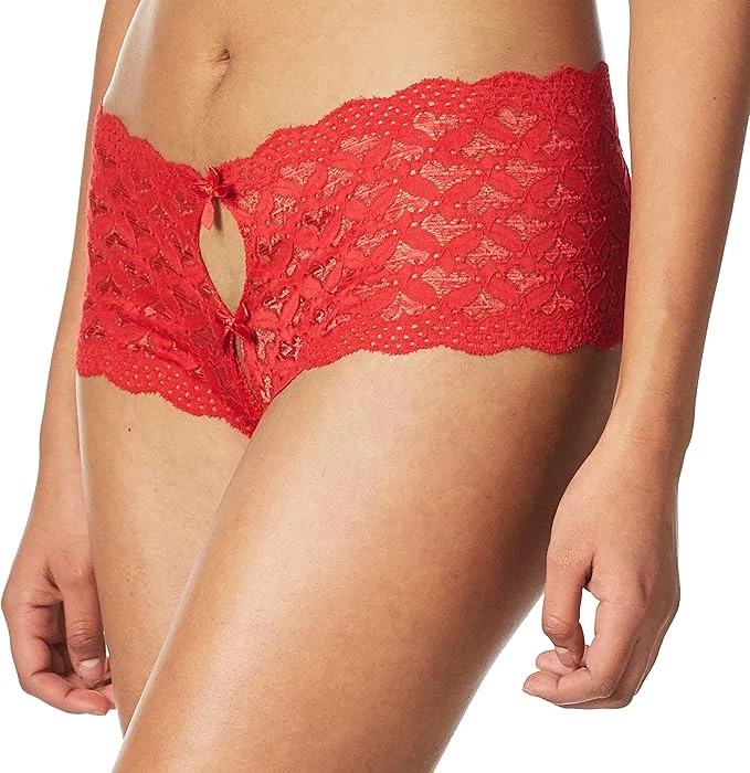 Dreamgirl Women's Plus Size Cheeky Panty, Red, 3X - Image 1 of 1