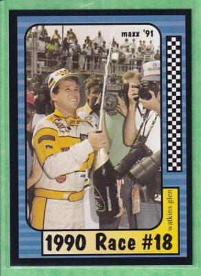 1991 Maxx Collection #188 1990 Race 18 Watkins Glen Ricky Rudd - Image 1 of 2