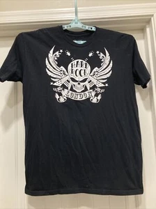 Black Hard Rock Cafe London T Shirt Skull And Wings SZ XL - Picture 1 of 9