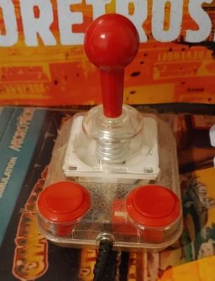 Competition Pro Joystick clear newlike (Commodore Amiga, XL, ST, 64) working - Bild 1 von 4