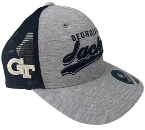 Top of the World Men's Georgia Tech Yellow Jackets Gray/Black Adjustable Cap Hat - Picture 1 of 6