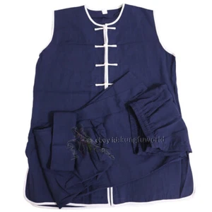 Tuta cotone Tai Chi Nanquan Wushu Kung fu arti marziali vestiti uniforme ala chun - Foto 1 di 4