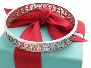 Tiffany & Co Silber Scroll Enchant Armreif Armband 8" - Bild 1 von 7