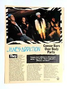 JANES ADDICTION / AEROSMITH / PERRY FARRELL / 1 SEITE MAGAZINARTIKEL KOMPLETT - Bild 1 von 3