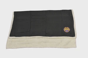 Northwest NCAA LSU Tigers Subtle Waffle Sherpa Blanket New 50" x 60" - Picture 1 of 9