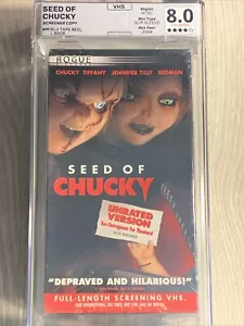 Seed Of Chucky Sealed VHS Rewind Graded 8.0 Screener Child’s Play Jennifer Tilly - Foto 1 di 2