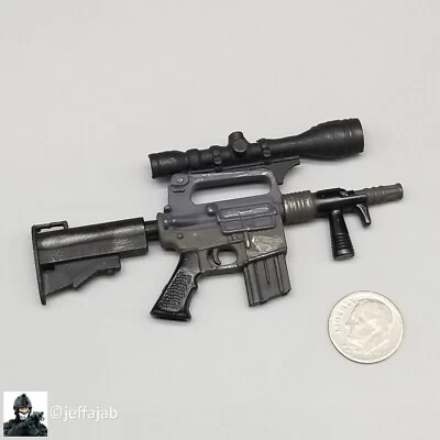 Rifle pistola 1:6 Ultimate Soldier Navy SEAL Colt M16 12" GI Joe BBI Dragon Foto 1 de 4