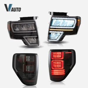 Faros reflectores LED VLAND Y luces traseras de humo para Ford F150 F-150 2009-2014 - Imagen 1 de 24