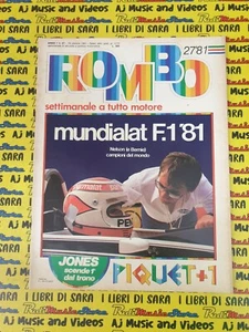 Rivista ROMBO settimanale anno 1 n.27 19 ottobre 1981 ECCLESTONE - PIQUET (AM3) - Picture 1 of 1