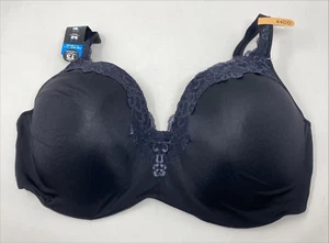 Playtex Trusupport Damen BH einfarbig schwarz Spitze gepolstert Style 4823 Größe 44DD - Bild 1 von 3