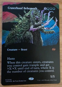 Magic The Gathering - Craterhoof Behemoth - Sin bordes, lámina, criatura TDM - MÍTICO 0346 - Imagen 1 de 3