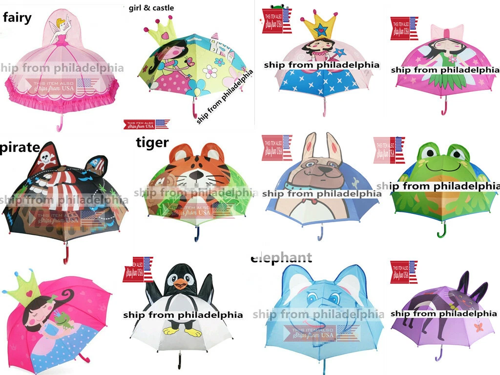 Paraguas Infantil De Minnie Mouse - Sombrilla Manual Antiviento, Con Varillas De Fibra De Vidrio, Impermeable, Para Niñas De 3 A 6 Años (Diámetro 64 Cm)