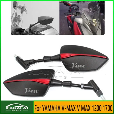 LOGO VMAX Motorcycle Side Rearview Mirrors For YAMAHA V-MAX VMAX 1200 1700 Foto 1 de 4