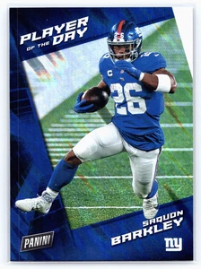 SAQUON BARKLEY 2021 Player of the Day Silver Flash Flame #38 - Picture 1 of 2