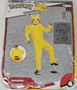 Pokémon Pikachu Classic Halloween Costume Jumpsuit Medium 7-8 - Picture 1 of 2
