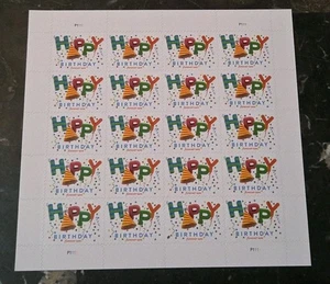 Pane of 20 First-Class Happy Birthday Stamp Celebration Party 20 Stamps #5635 - Picture 1 of 4