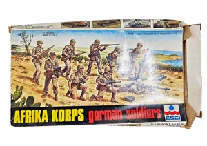 ESCI 8018 Afrika Korps German Soldiers 1/72 Scale Model Kit Made In Italy Boxed. - Bild 1 von 10
