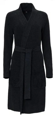 BAREFOOT DREAMS CozyChic Lite Ribbed Robe in Black Women's Size SM/MD *NWT* - Image 1 of 2