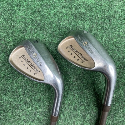 Juego de cuñas quemador TaylorMade SuperSteel lanzamiento burbuja de arena L-60 grafito diestro 34" Foto 1 de 4