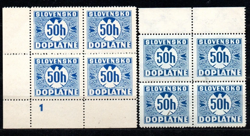 Slovakia,  Postage due Mi. 18 plate mark - Image 1 of 1