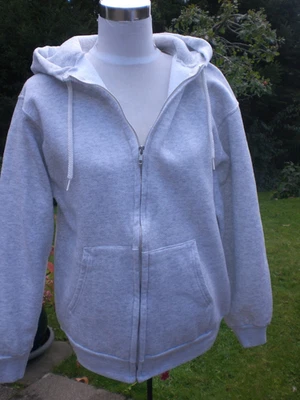 Sweatjacke Gr.L .... Maße beachten !...grau - Bild 1 von 3